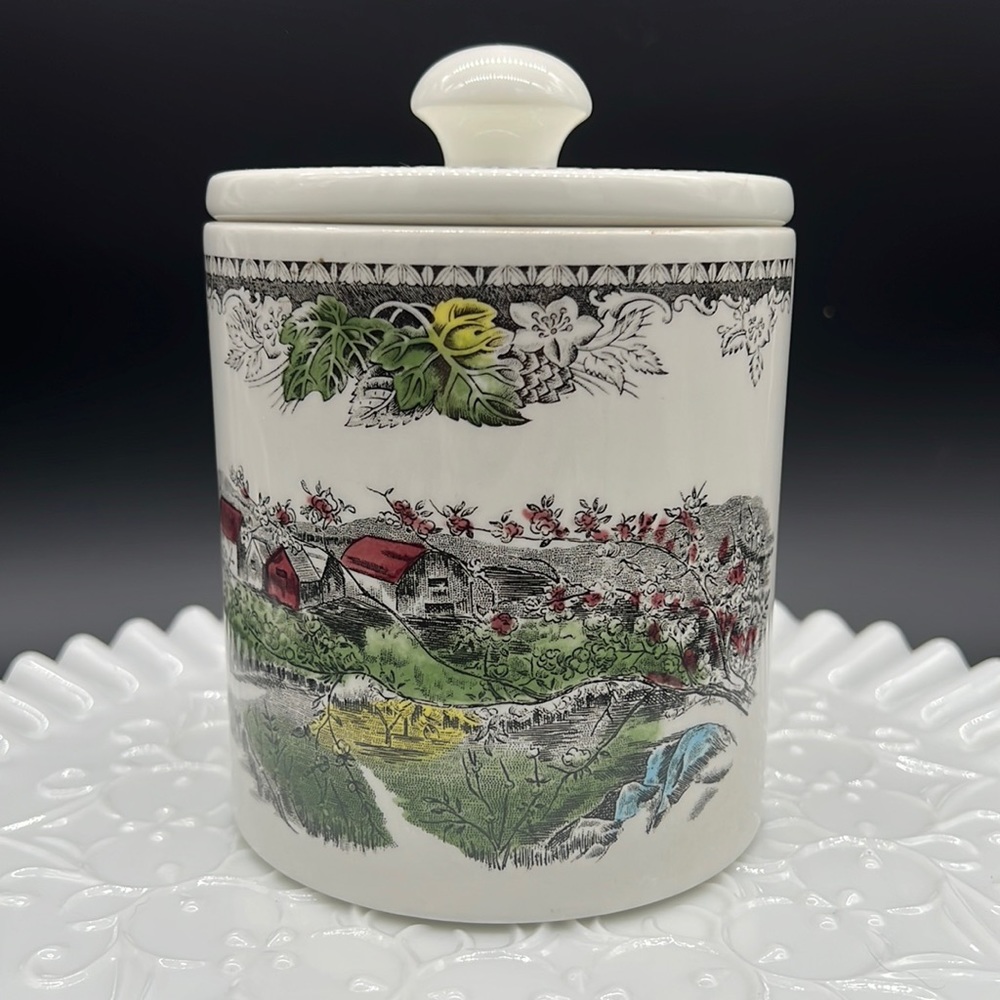 Johnson and bros tea canister